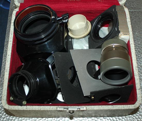 A Linhof 220 range finder camera,